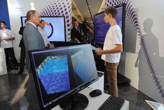 President Vladimir Putin attends celebrations of Knowledge Day in Sirius Center for Talented Children in Sochi