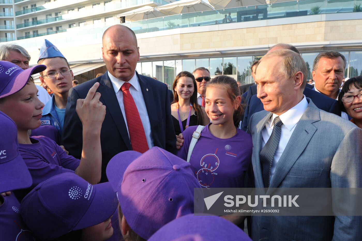 President Vladimir Putin attends celebrations of Knowledge Day in Sirius Center for Talented Children in Sochi