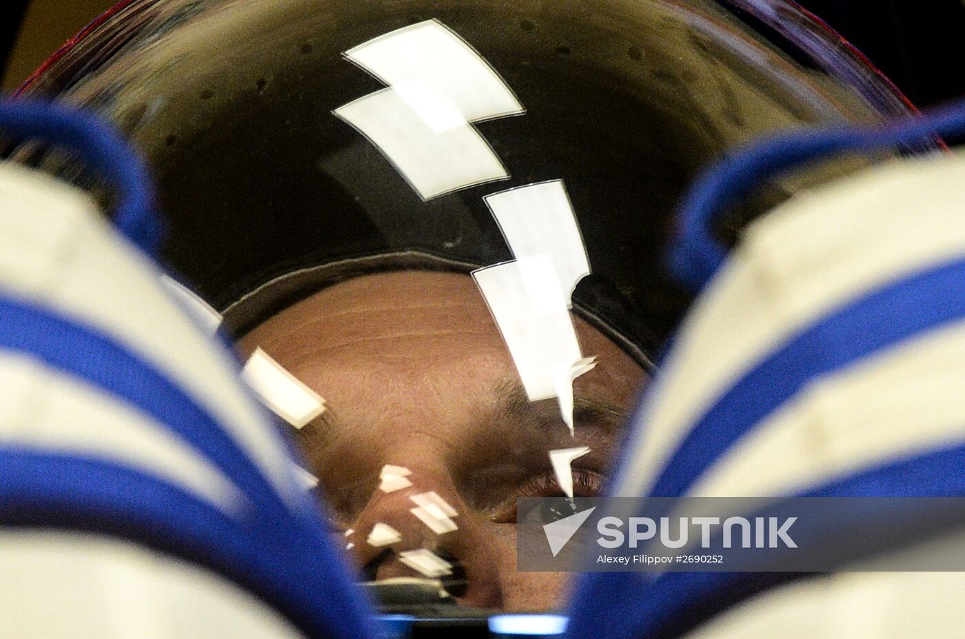 Launch of Soyuz TMA-18M spacecraft with crew of long-term expedition 45/46 to the ISS