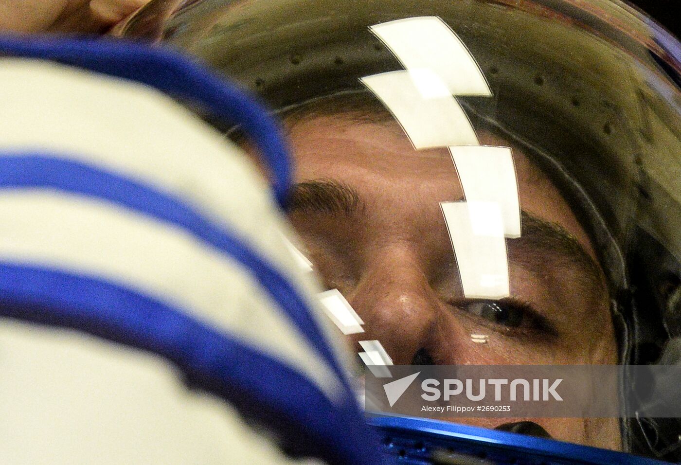 Launch of Soyuz TMA-18M spacecraft with crew of long-term expedition 45/46 to the ISS