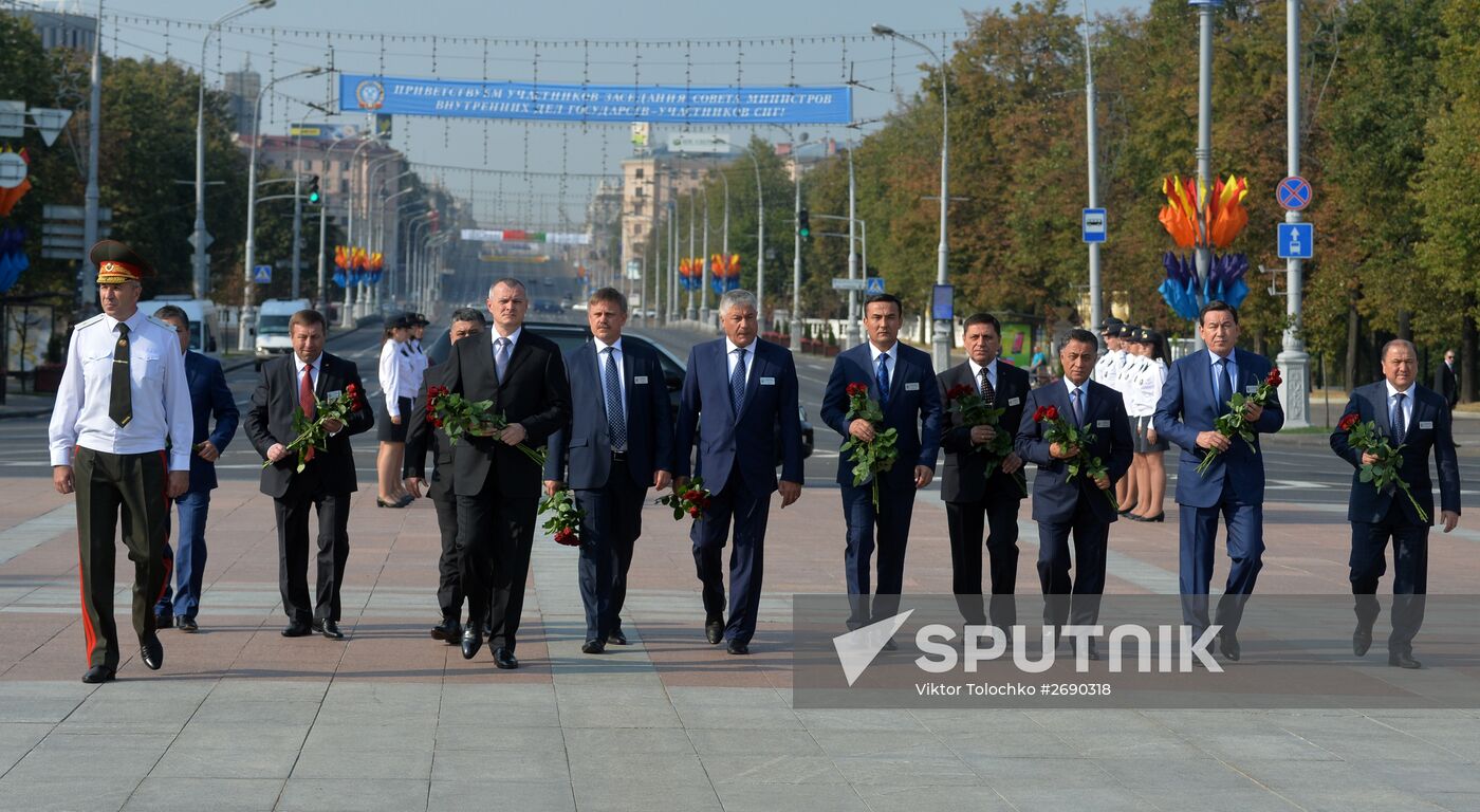 Meeting of Council of Ministers of Internal Affairs of CIS member states in Minsk