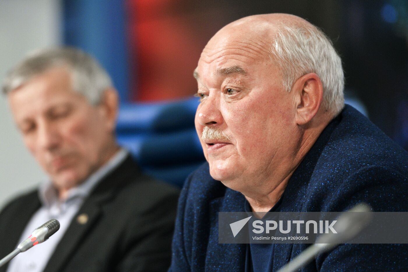 News conference by Mireille Mathieu