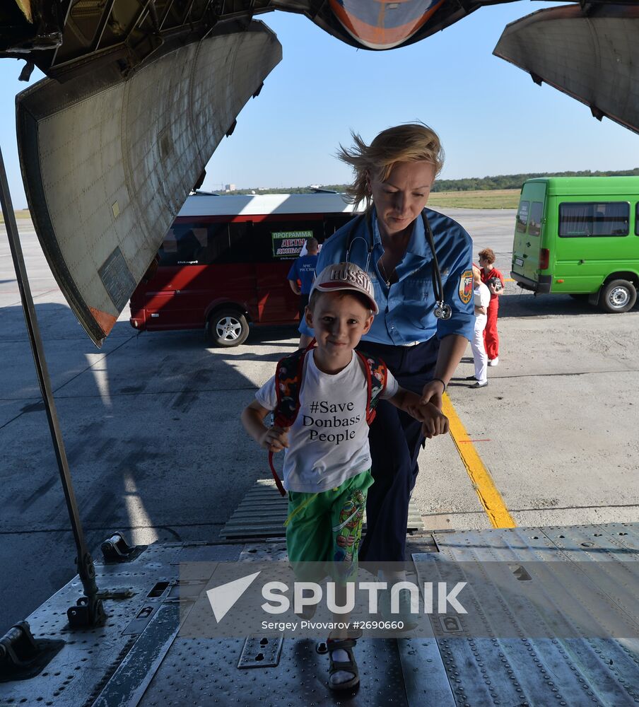Donbas children sent to Moscow for medical treatment