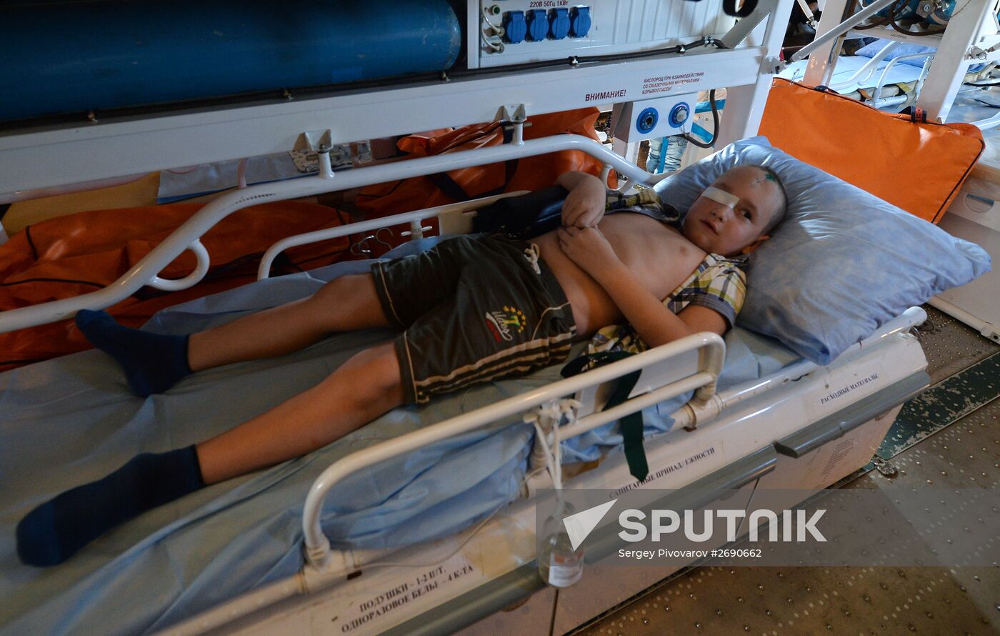 Donbas children sent to Moscow for medical treatment