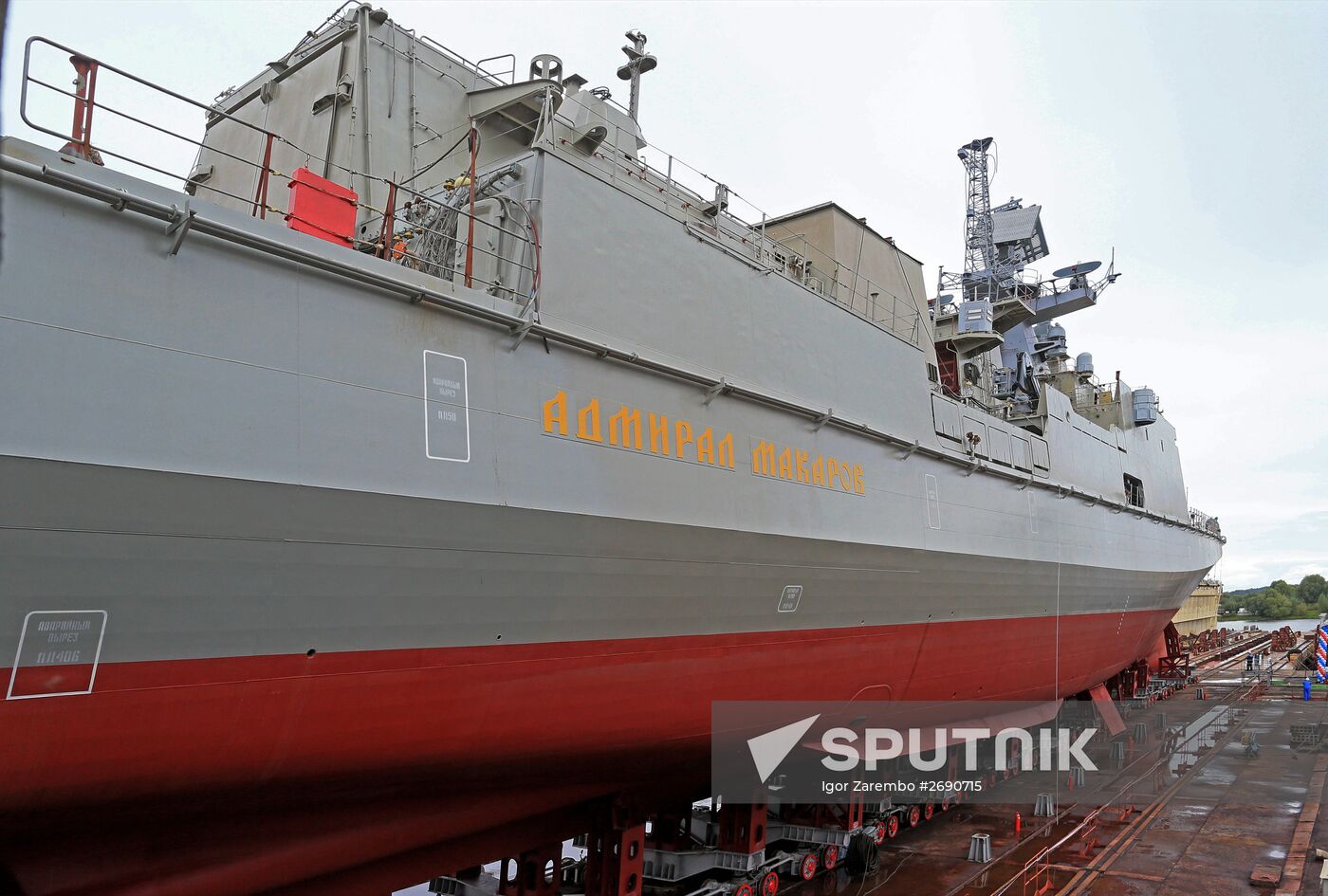 Launching the Admiral Makarov patrol ship in the Kaliningrad Region
