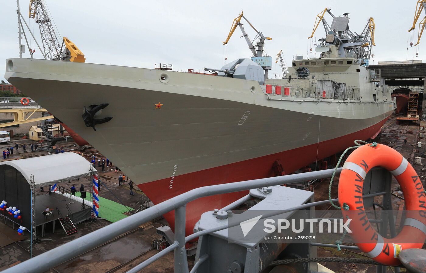Launching the Admiral Makarov patrol ship in the Kaliningrad Region