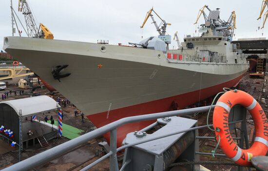 Launching the Admiral Makarov patrol ship in the Kaliningrad Region