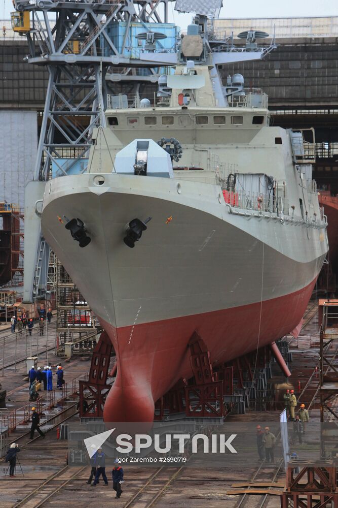 Launching the Admiral Makarov patrol ship in the Kaliningrad Region