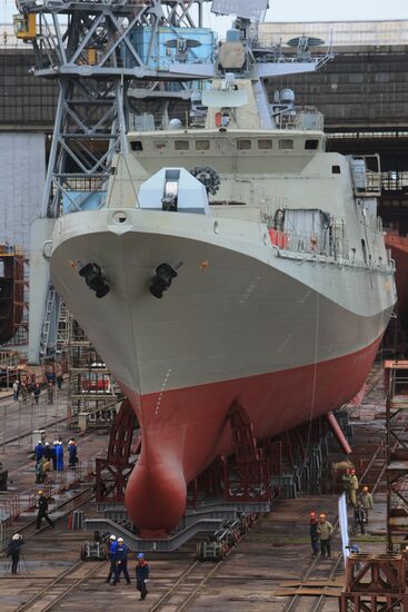 Launching the Admiral Makarov patrol ship in the Kaliningrad Region