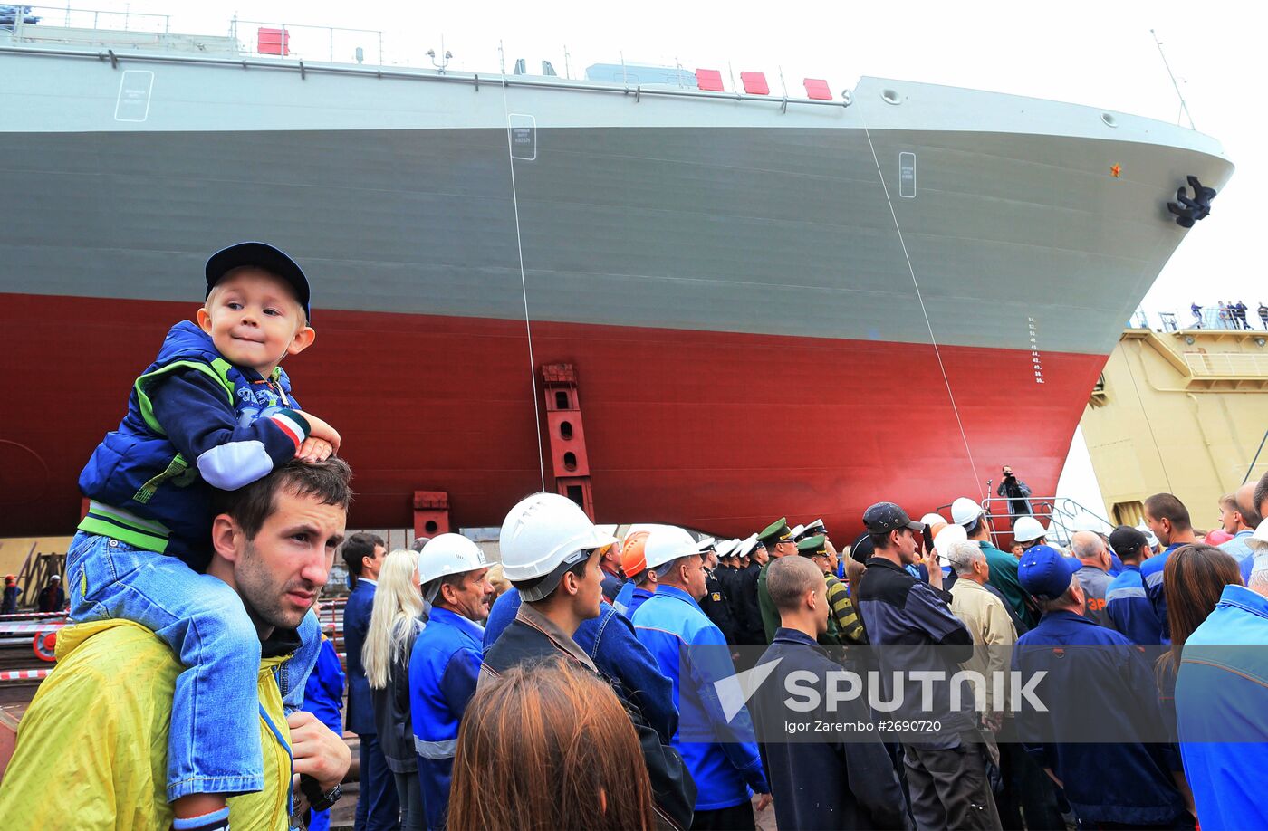 Launching the Admiral Makarov patrol ship in the Kaliningrad Region