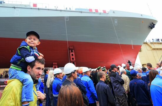 Launching the Admiral Makarov patrol ship in the Kaliningrad Region