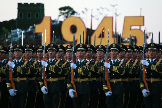 Military parade in Beijing to mark the end of WWII