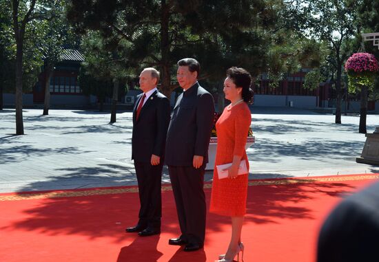 Russian President Vladimir Putin's visit to China. Day Two