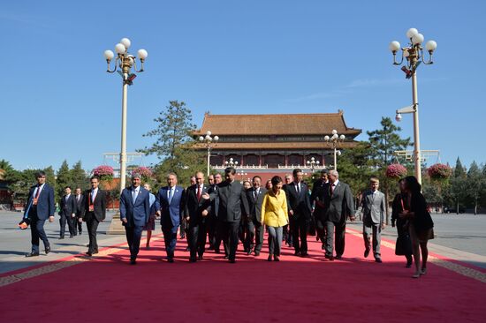 Russian President Vladimir Putin's visit to China. Day Two