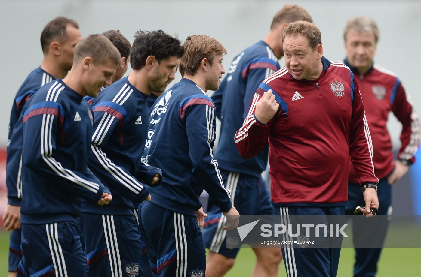 Russian national football team's training session