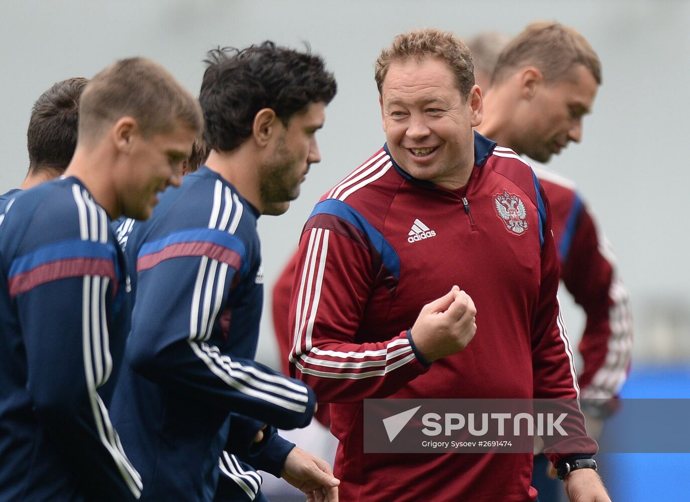 Russian national football team's training session