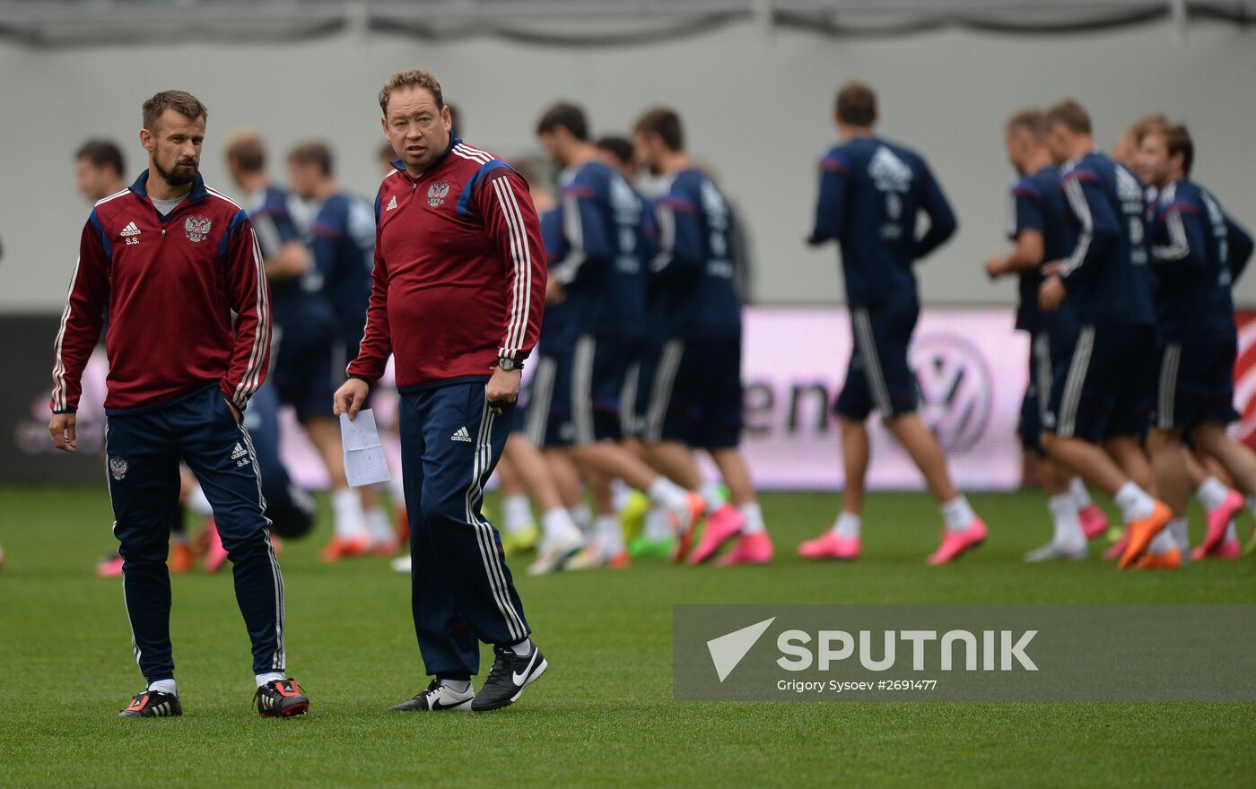 Russian national football team's training session