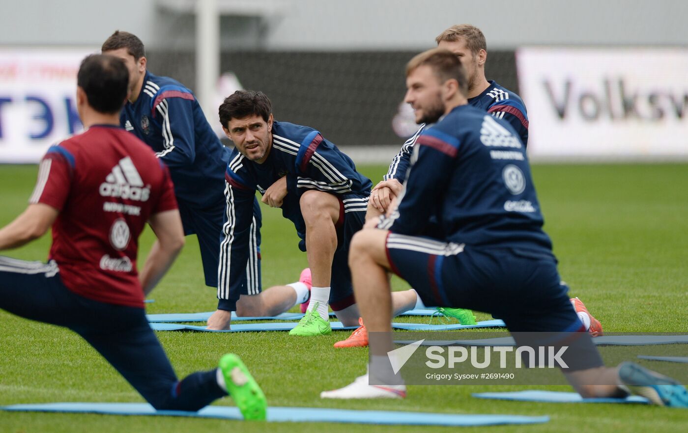 Russian national football team's training session