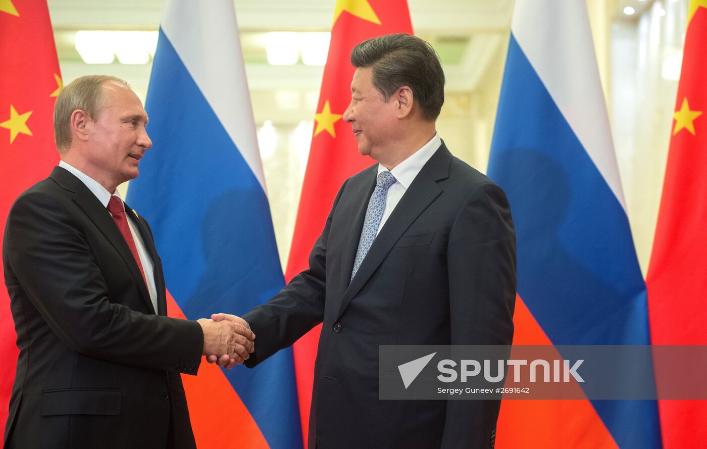 Russian President Vladimir Putin's visit to China. Day Two