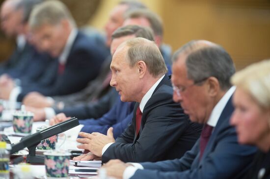 Russian President Vladimir Putin's visit to China. Day Two