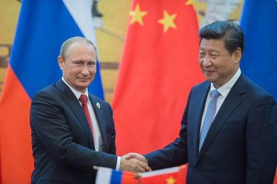 Russian President Vladimir Putin's visit to China. Day Two