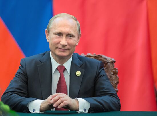 Russian President Vladimir Putin's visit to China. Day Two