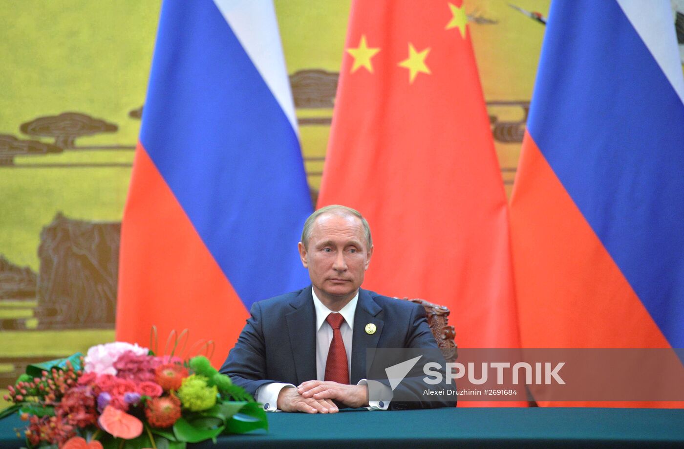 Russian President Vladimir Putin's visit to China. Day Two