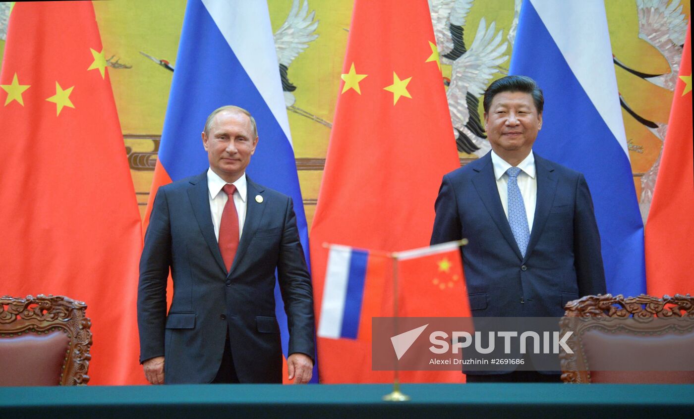 Russian President Vladimir Putin's visit to China. Day Two