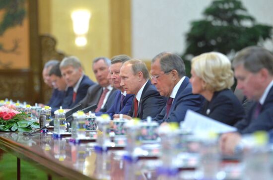 Russian President Vladimir Putin's visit to China. Day Two