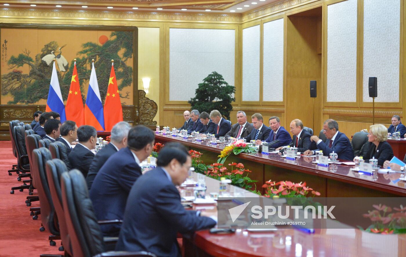 Russian President Vladimir Putin's visit to China. Day Two