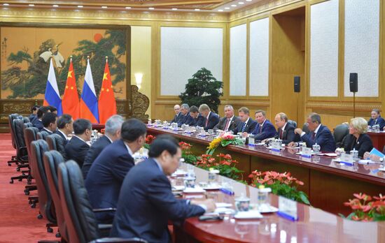 Russian President Vladimir Putin's visit to China. Day Two
