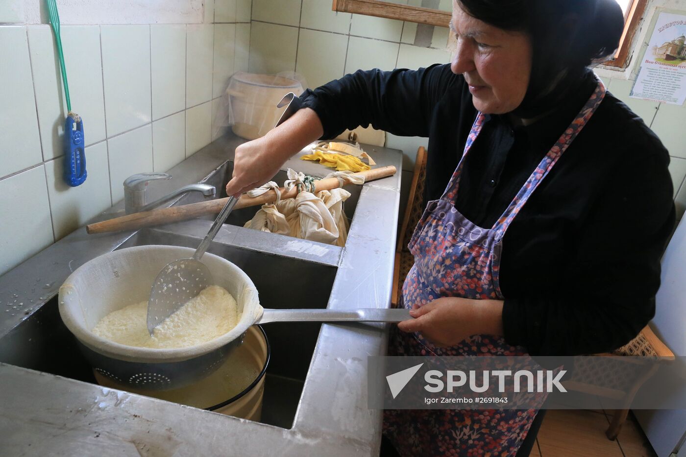 Making cheese in a nunnery in the Kaliningrad Region