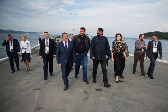 Steven Seagal at Eastern Economic Forum