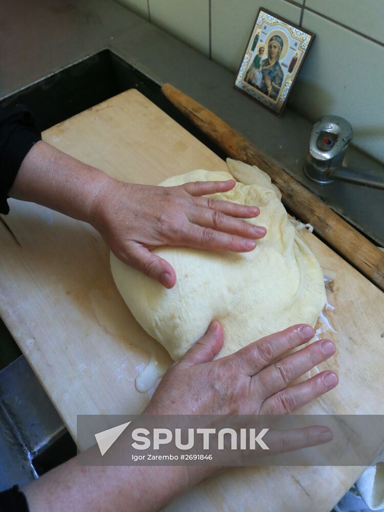 Making cheese in a nunnery in the Kaliningrad Region