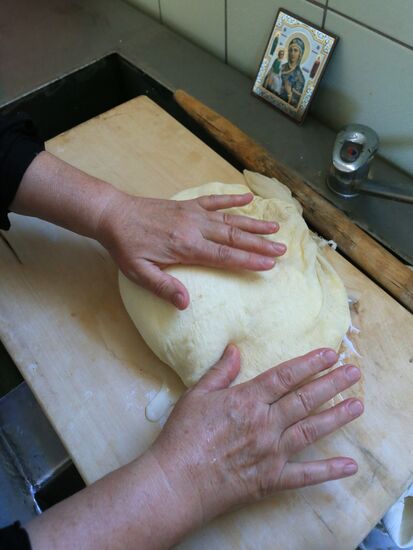 Making cheese in a nunnery in the Kaliningrad Region