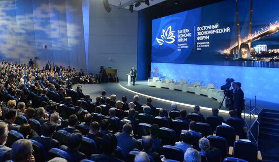 Russian President Vladimir Putin attends first Eastern Economic Forum