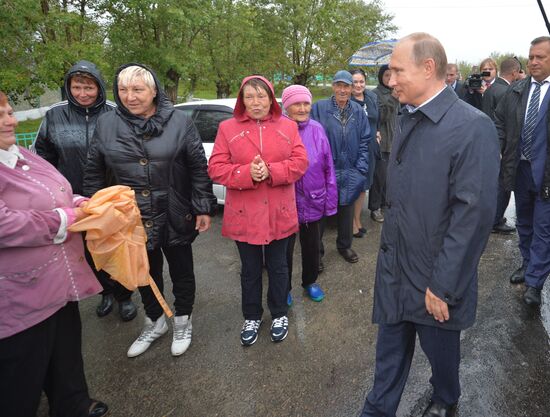 President Putin visits Siberian Fedral District