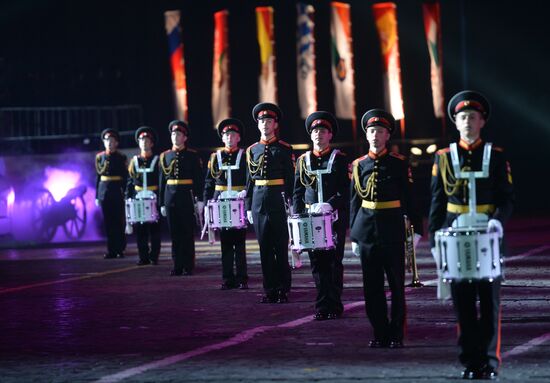 Dress rehearsal of Savior Tower Festival opening ceremony