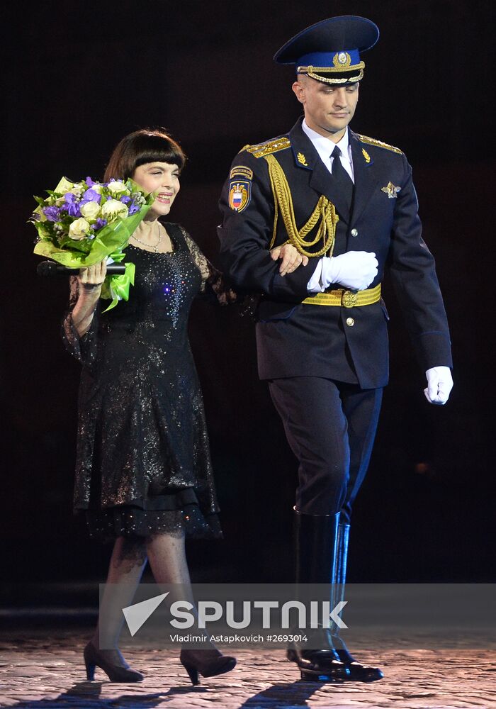 Dress rehearsal of Savior Tower Festival opening ceremony