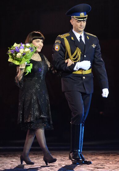 Dress rehearsal of Savior Tower Festival opening ceremony