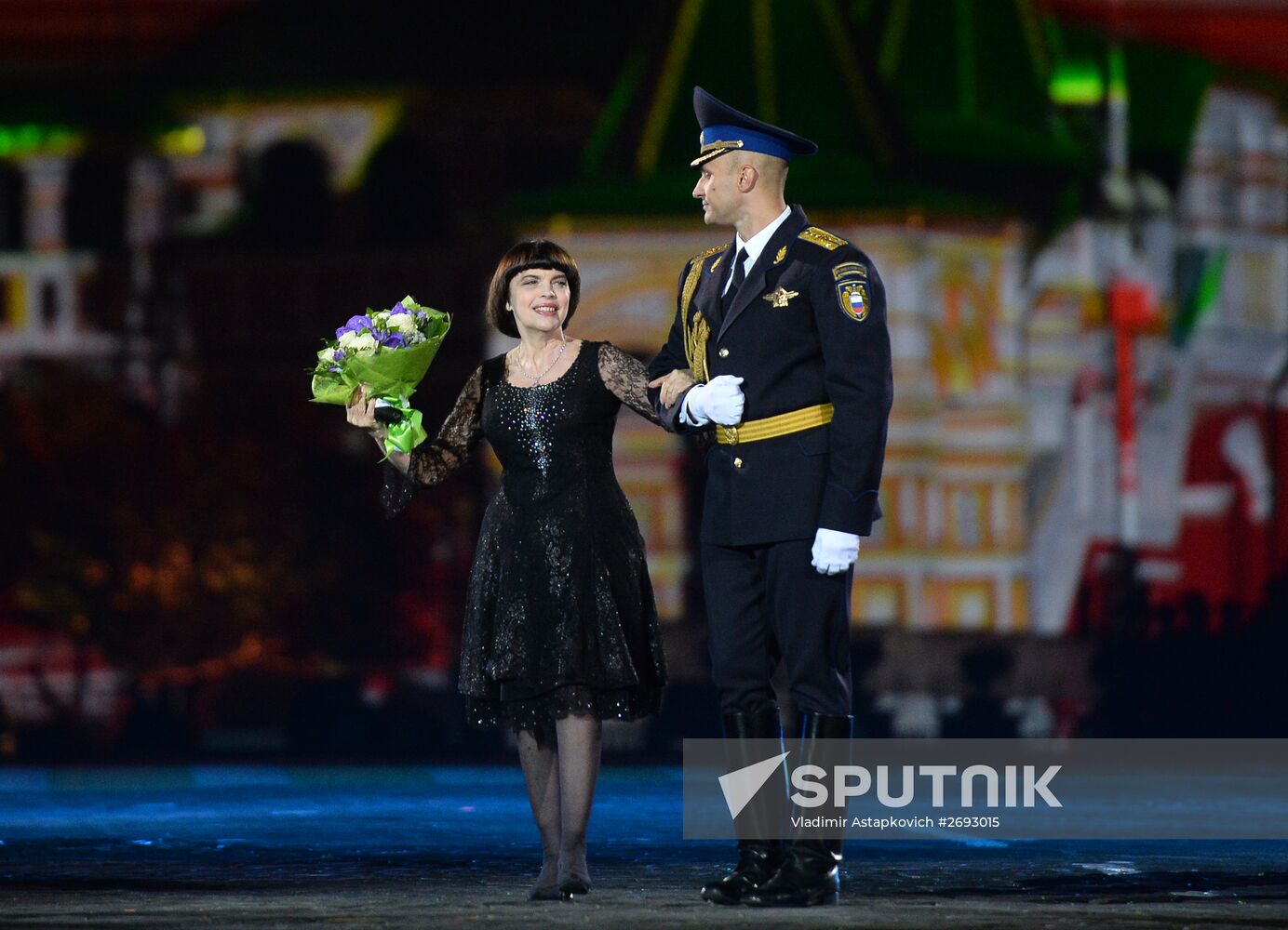 Dress rehearsal of Savior Tower Festival opening ceremony