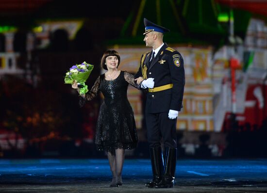 Dress rehearsal of Savior Tower Festival opening ceremony