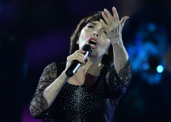 Dress rehearsal of Savior Tower Festival opening ceremony