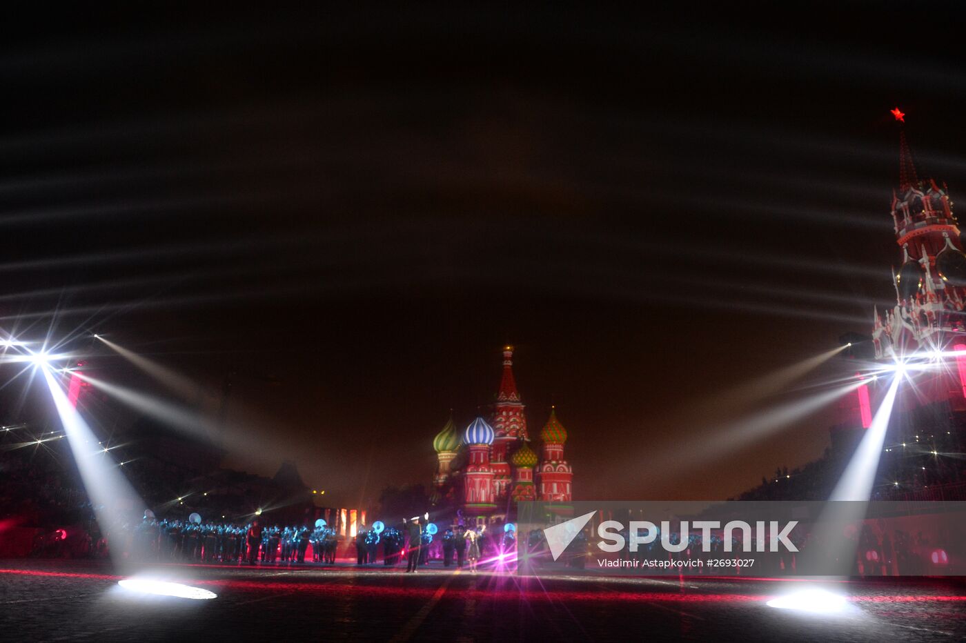Final rehearsal of Spasskaya Tower festival's opening ceremony