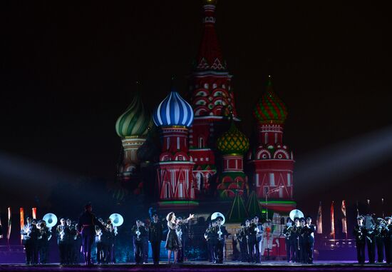 Final rehearsal of Spasskaya Tower festival's opening ceremony