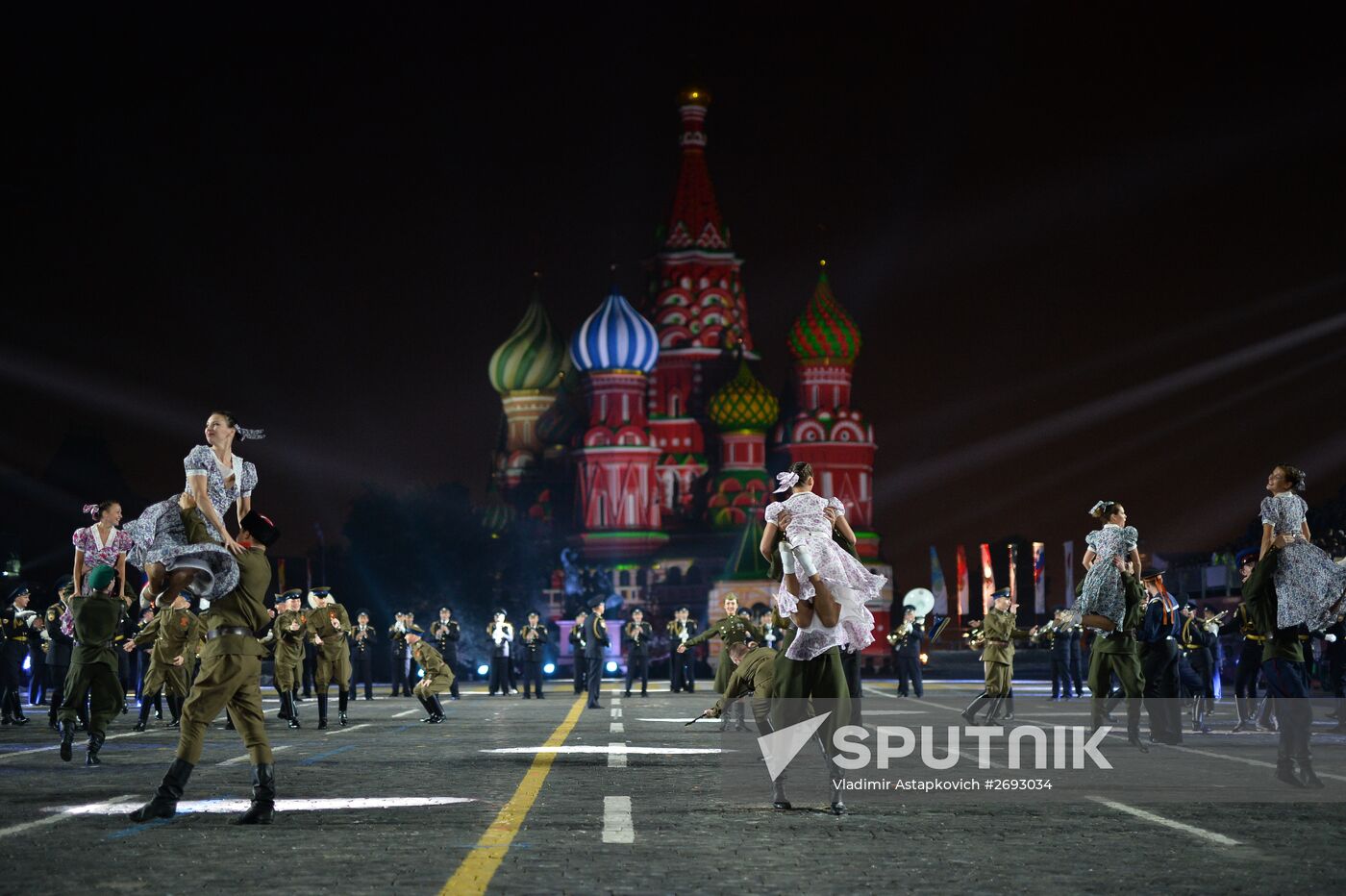 Final rehearsal of Spasskaya Tower festival's opening ceremony