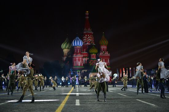 Final rehearsal of Spasskaya Tower festival's opening ceremony