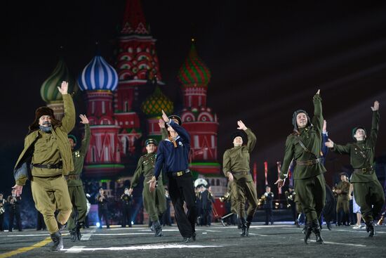 Final rehearsal of Spasskaya Tower festival's opening ceremony
