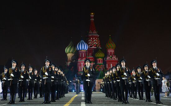 Final rehearsal of Spasskaya Tower festival's opening ceremony