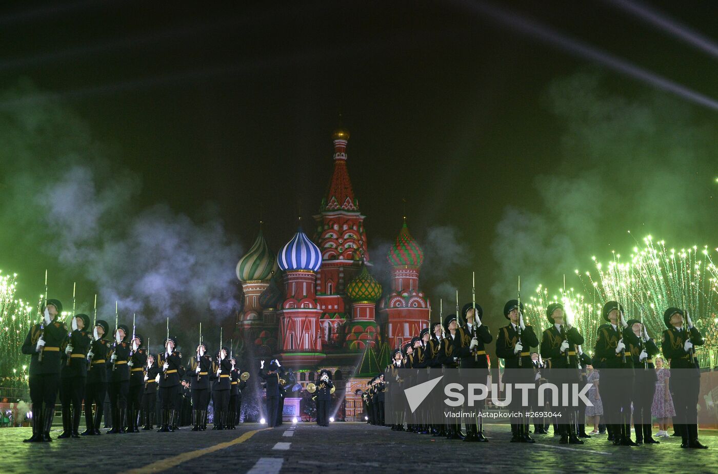 Final rehearsal of Spasskaya Tower festival's opening ceremony